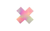 Peekaboo Iridescent X Nipple Pasties Holographic Fancy Dress Ups